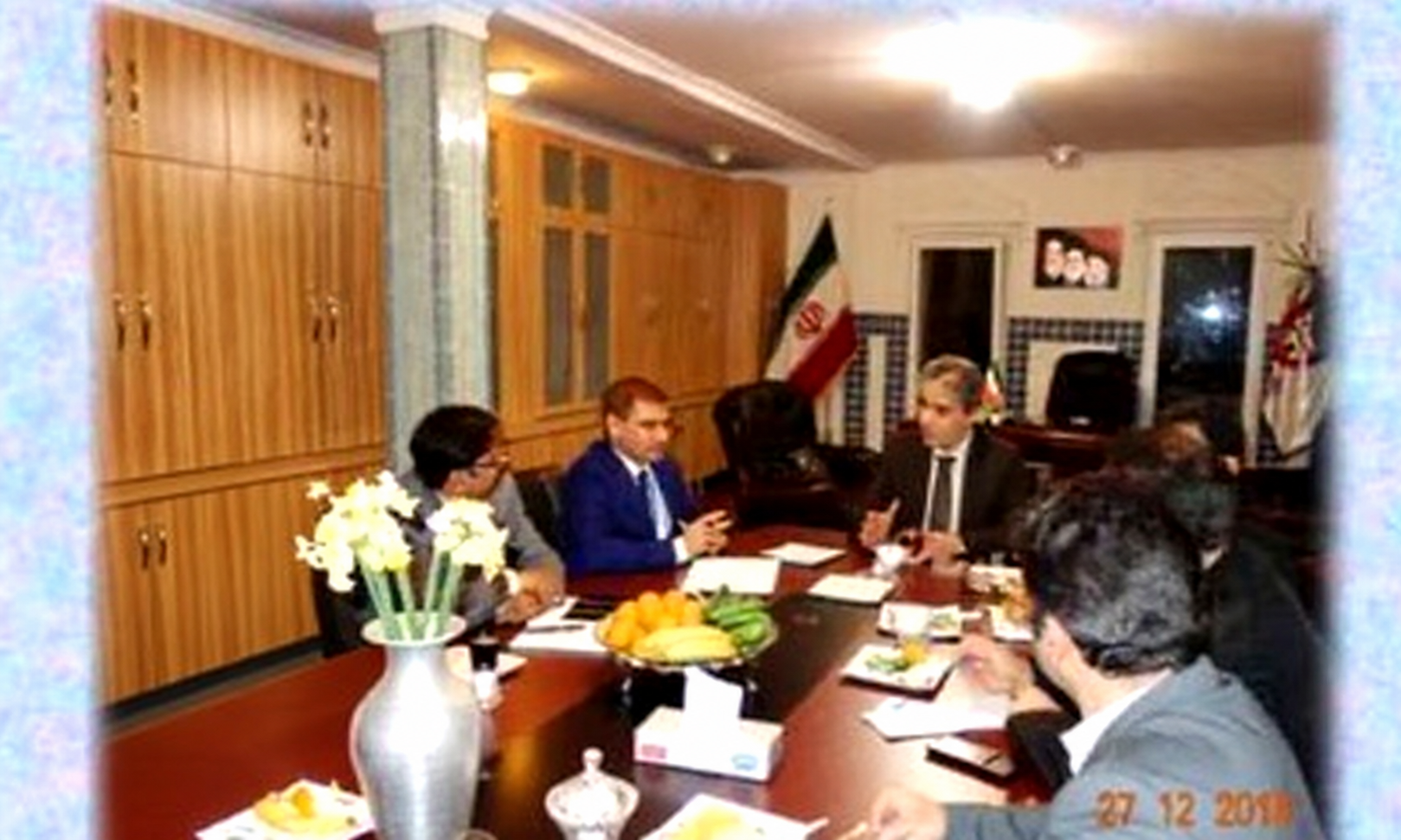 Working dinner discussion with Iranian owners and officials